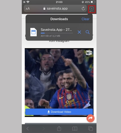 track download progress