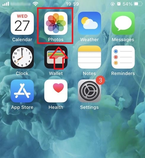 Open the photo app and enjoy